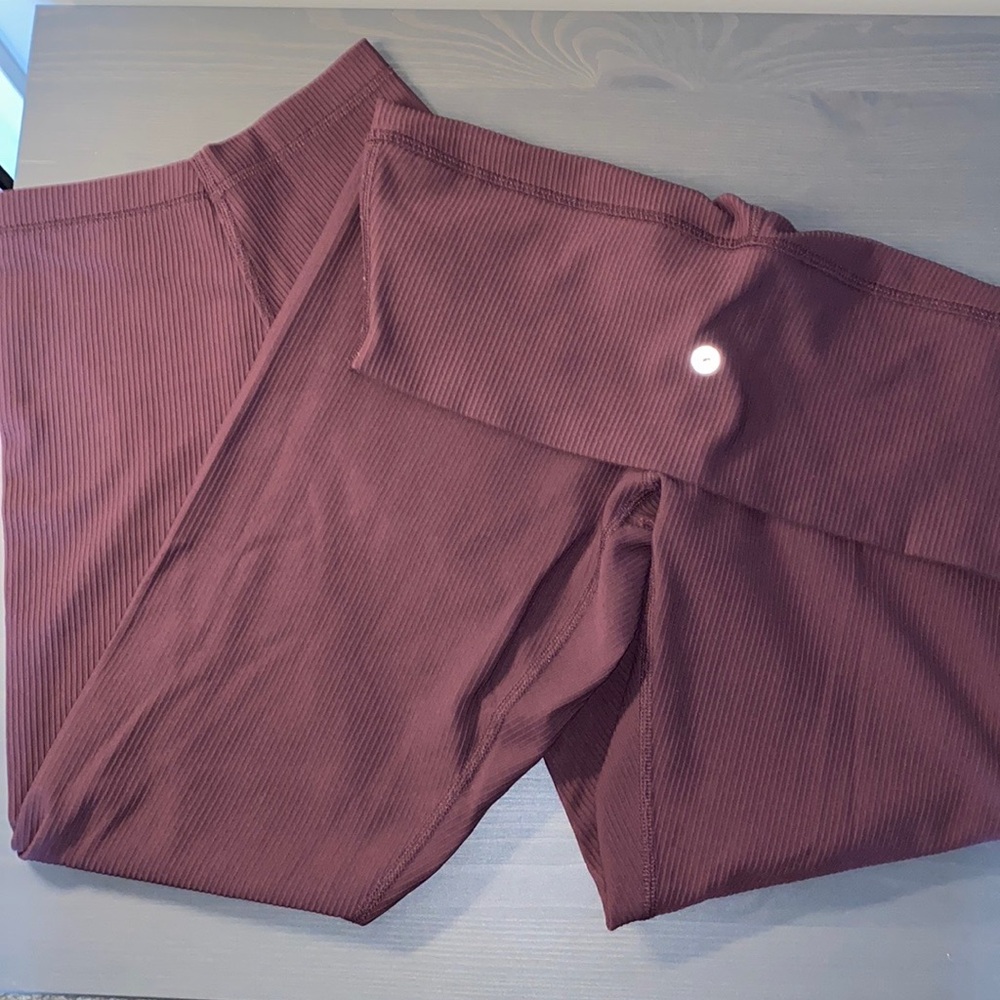 90 Degree Highwaisted Workout Leggings - Plum/Purple